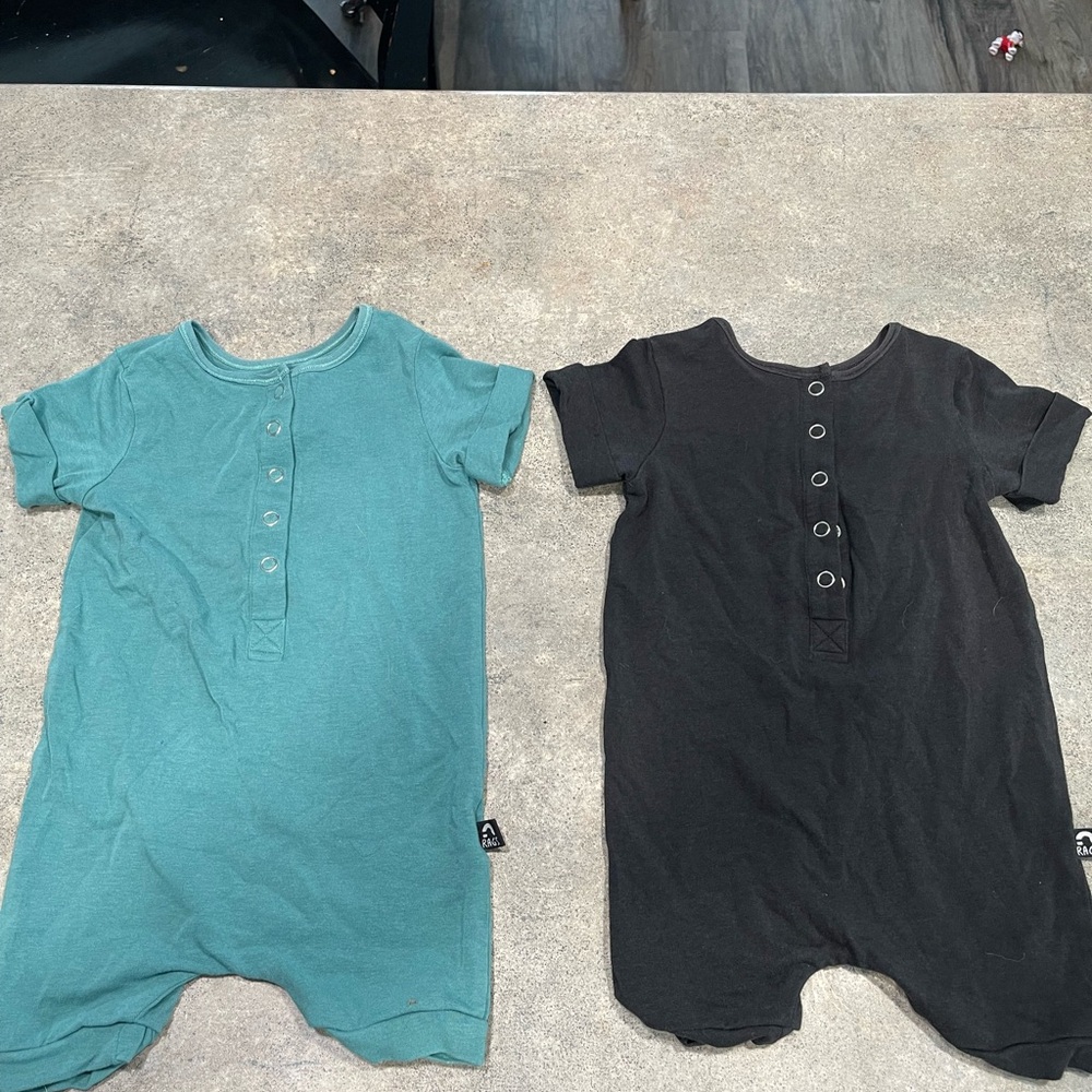 Rags short rompers.